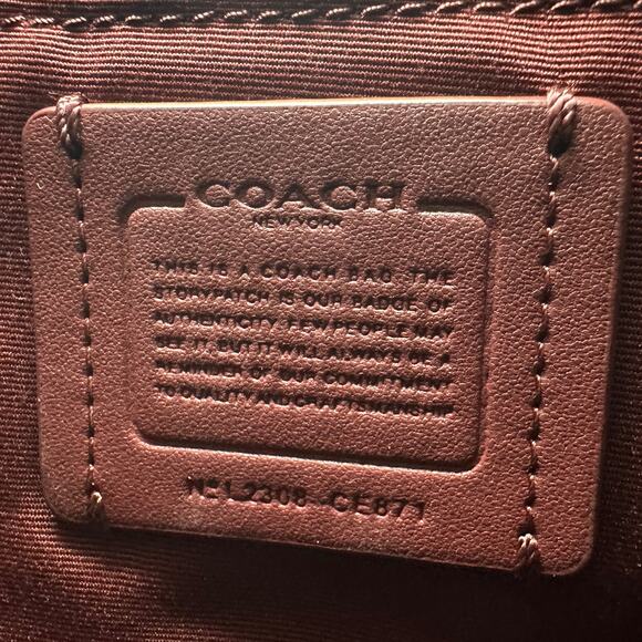 Coach Mini Rowan File Bag Crossbody Purse in 1941 Red Leather CE871 - Picture 4 of 9